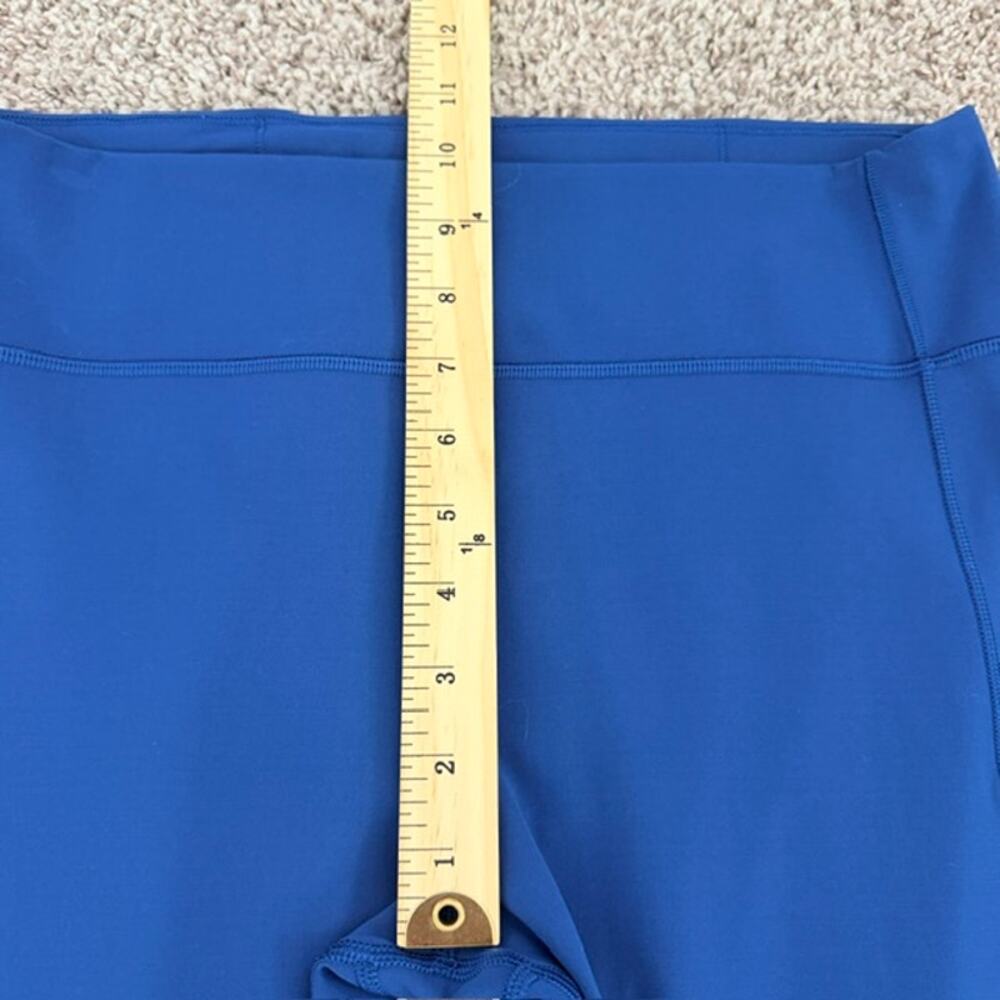 Lululemon In Movement Crop 19" Deep Marine Blue Leggings Athletic Women's 12 - Picture 7 of 8